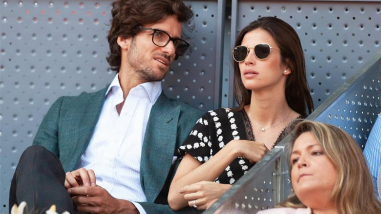 Pablo López y su novia, muy cariñosos en las gradas del Open de tenis