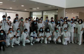 ep foto de familia del equipo del cnm que trabaja en el operativo covid-19