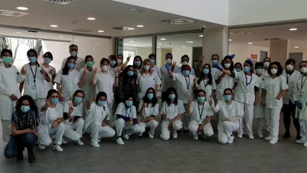 ep foto de familia del equipo del cnm que trabaja en el operativo covid-19
