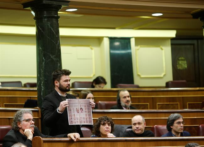 Gabriel Rufián y los diputados de Esquerra | EUROPA PRESS ep gabriel rufianlos diputadosesquerra