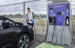 ep imagen de una estacion de carga de vehiculos electricos de endesa x