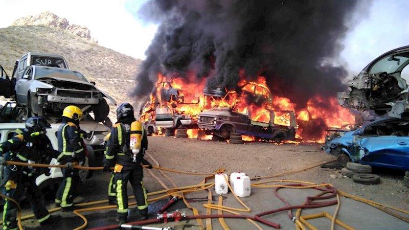 ep incendio en el desguace