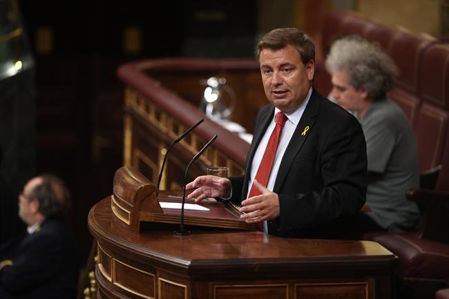 Jordi Xucla, diputado del PDCAT, interviene en el pleno en el Congreso | EDUARDO PARRA/EUROPA PRESS ep jordi xucla diputadopdcat intervieneplenocongreso