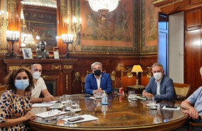 ep la ministra de hacienda maria jesus montero el presidente y el vicepresidente del gobierno de