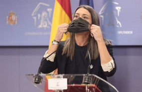 ep la portavoz de junts en el congreso miriam nogueras antes de comparecer en una rueda de prensa en