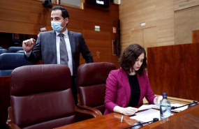 ep la presidenta de la comunidad de madrid isabel diaz ayuso y el vicepresidente ignacio aguado
