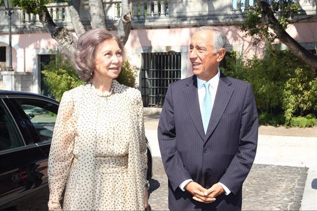 La Reina Sofía y el presidente de Portugal | TWITTER CASA DE S.M. EL REY ep la reina sofiapresidenteportugal