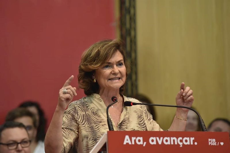 ep la socialista y vicepresidenta del gobierno en funciones carmen calvo