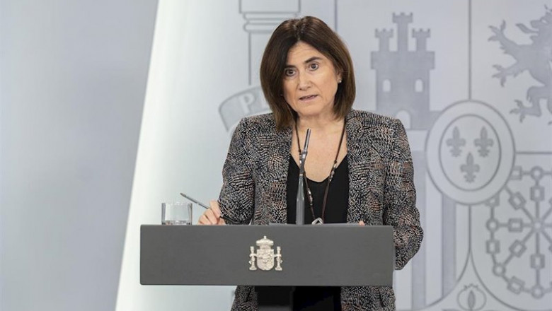 María José Sierra tras la reunión del Comité de Gestión Técnica del Coronavirus. 4 de abril de 2020. | POOL MONCLOA / BORJA PUIG DE LA BELLACASA ep maria jose sierra tras la reunion del comite de gestion tecnica del coronavirus 4 de abril de