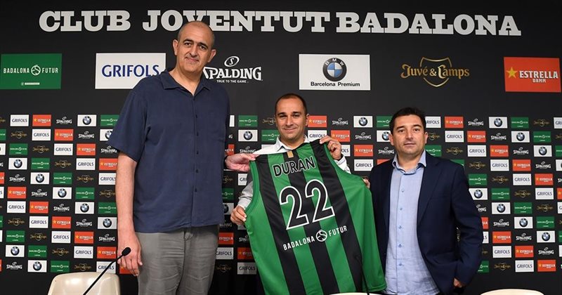 ep renovacion del entrenador del club joventut badalona carles duran hasta 2022