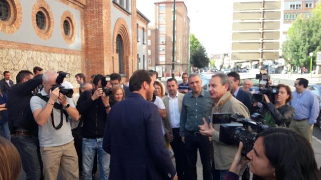 Puente recibe a José Luis Rodríguez Zapatero este domingo en Valladolid. | EUROPA PRESS ep valladolid puente recibejose luis rodriguez zapatero