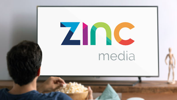 dl zinc media group aim television film production media creative logo tv