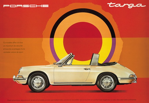 1967 Porsche 911 Targa poster 
