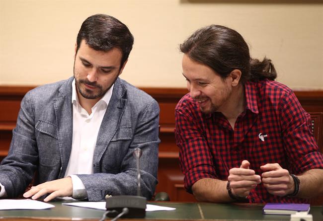 ep alberto garzon pablo iglesias congreso ep alberto garzon pablo iglesias congreso