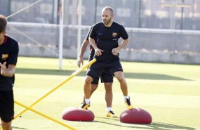 ep andres iniestaun entrenamientofc barcelona