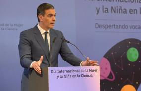 ep archivo   el presidente del gobierno pedro sanchez clausura el acto del dia de la mujer y la nina
