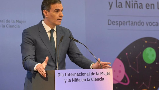 ep archivo   el presidente del gobierno pedro sanchez clausura el acto del dia de la mujer y la nina