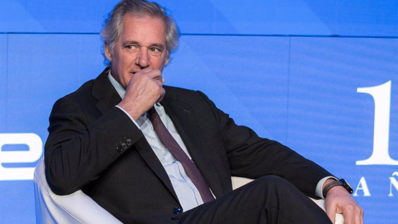 Archivo - El presidente y CEO de Acciona, José Manuel Entrecanales, durante la inauguración de la V edición del foro económico español ‘Wake Up, Spain!’, en Casa de América, a 31 de marzo de 2025, en Madrid (España). | Diego Radamés - Europa Press - Archivo ep archivo el presidente y ceo de acciona jose manuel entrecanales durante la inauguracion de la v