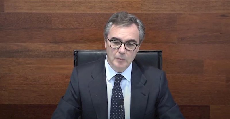 El consejero delegado de Bankia, José Sevilla, durante la presentación de resultados del primer trimestre de 2020. | EUROPA PRESS ep el consejero delegado de bankia jose sevilla durante la presentacion de resultados del primer