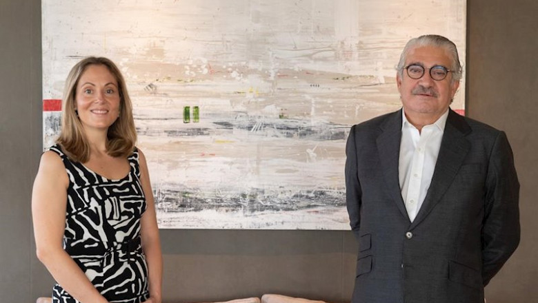 ep el consejero delegado de endesa jose bogas y enma navarro vicepresidenta del bei