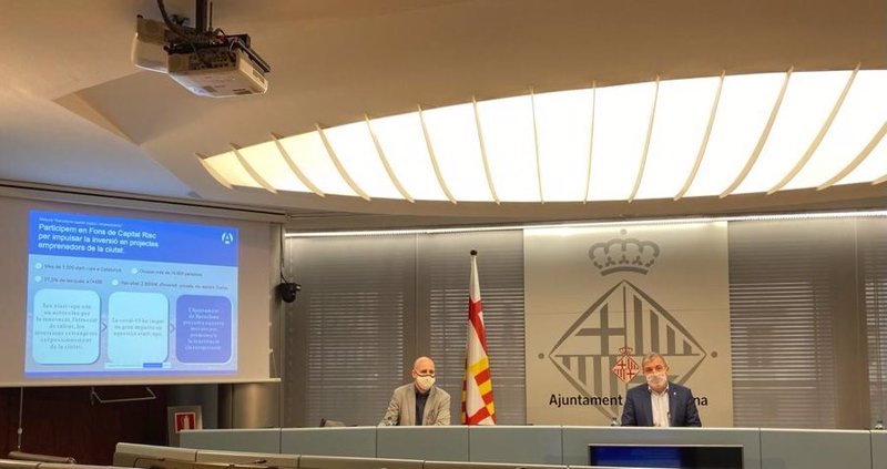 ep el director general de barcelona activa flix ortega y el primer teniente de alcalde jaume