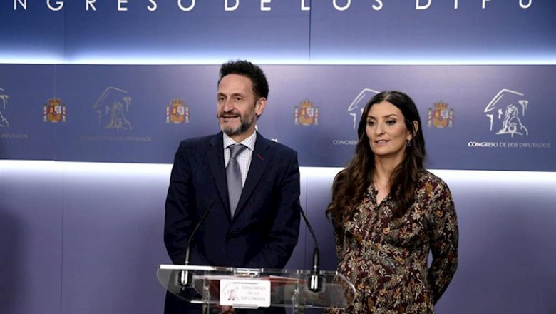 El portavoz adjunto de Ciudadanos en el Congreso, Edmundo Bal y la portavoz de Igualdad de Ciudadanos, Sara Giménez en rueda de prensa en el Congreso | Óscar Cañas - Europa Press ep el portavoz adjunto de ciudadanos en el congreso edmundo bal y la portavoz de igualdad de