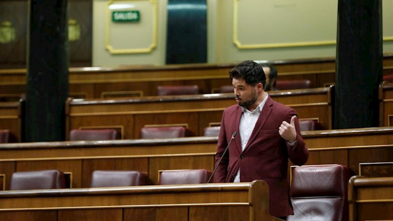 El portavoz de ERC, Gabriel Rufián, en el Congreso | Pool ep el portavoz de erc gabriel rufian en el congreso
