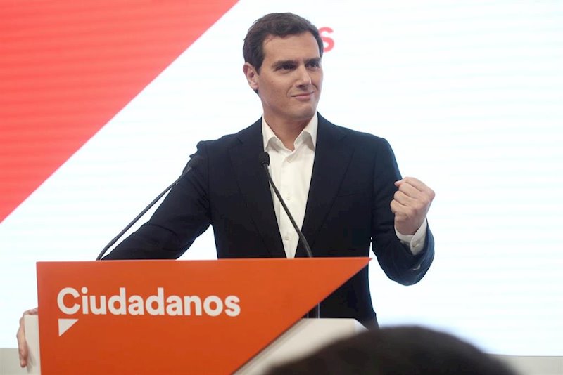 ep el presidente de ciudadanos albert rivera en la comparecencia en la que anuncio su dimision