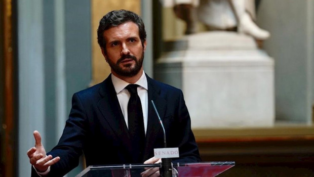 ep el presidente del pp pablo casado en el senado tras reunirse con los presidentes y consejeros del