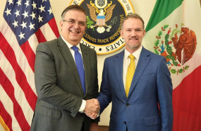 ep el secretario de economia de mexico marcelo ebrard y el representante comercial de estados unidos