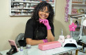 ep flor del lirio emprendedora dominicana de la fmbbva en su salon de estetica