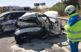 ep heridamujer25 anosaccidentetres vehiculosla m-503