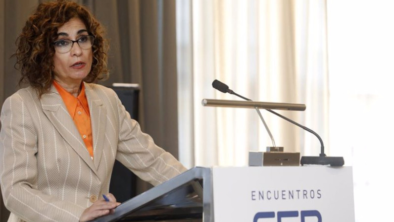 ep la ministra de hacienda y funcion publica maria jesus montero durante su intervencion en el acto ep la ministra de hacienda y funcion publica maria jesus montero durante su intervencion en el acto