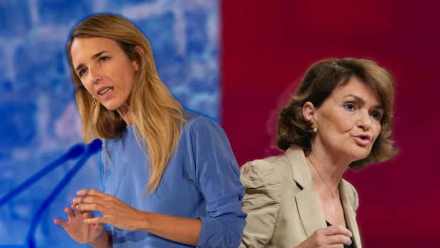 ep la portavoz del pp en el congreso de los diputados cayetana alvarez de toledo y la vicepresidenta