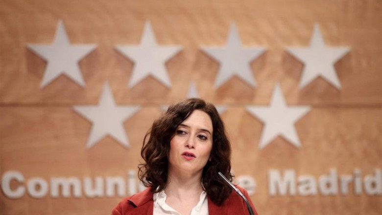 ep la presidenta de la comunidad de madrid isabel diaz ayuso interviene para informar a los medios ep la presidenta de la comunidad de madrid isabel diaz ayuso interviene para informar a los medios