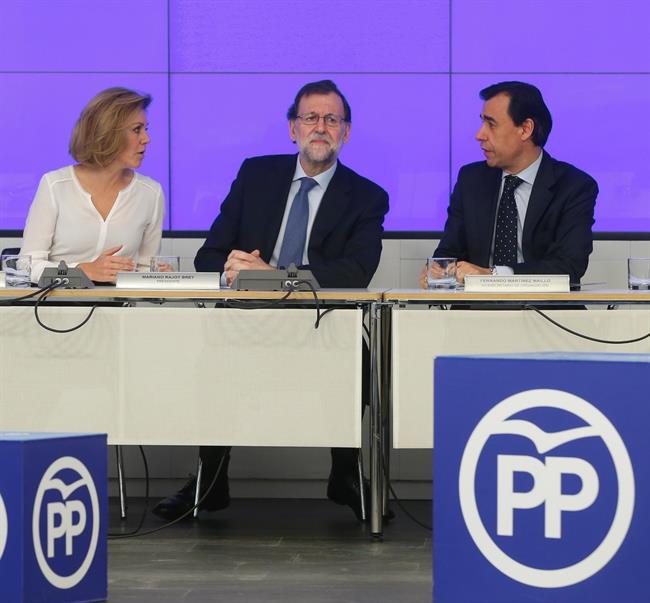 María Dolores de Cospedal, Mariano Rajoy y Fernando Martínez Maillo | EUROPA PRESS ep maria dolorescospedal mariano rajoyfernando martinez maillo