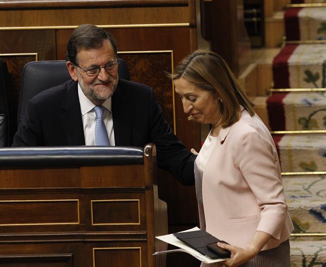 Mariano Rajoy y Ana Pastor, en el hemiciclo | EUROPA PRESS ep mariano rajoyana pastor enhemiciclo