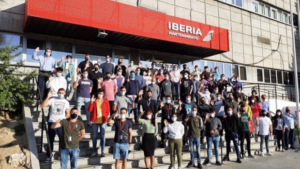 ep medio centenar de estudiantes de fp haran practicas en iberia mantenimiento