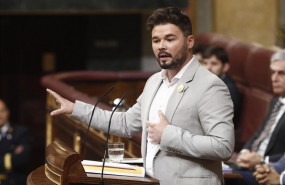 ep portavozerccongresolos diputados gabrel rufian durantediscurso previola segunda votacionla investiduracandidato socialistala presidenciagobierno