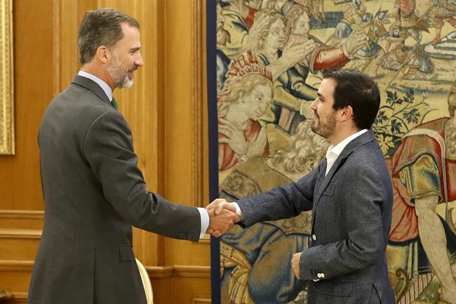ep rey felipe vi recibecoordinador federaliu alberto garzon