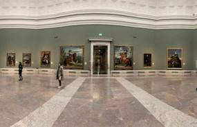 ep sala de las meninas del museo nacional del prado el mismo dia en el que el museo junto con el