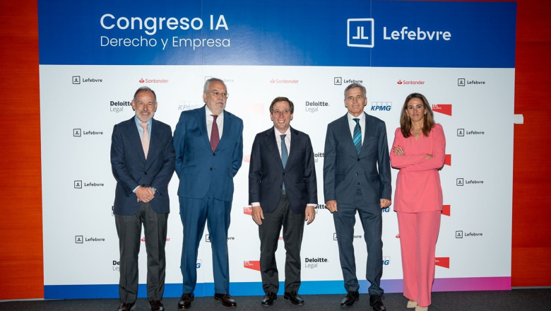 j prez renovales grupo santander j pujol lefebvre j l martnez almeida alcalde de madrid j a sandn lefebvre y g ballesteros prez santander espaa