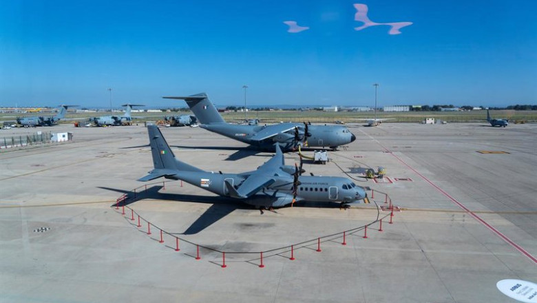 Archivo - Avión C295 adquirido por la India antes de su primer vuelo, a 13 de septiembre de 2023, en Sevilla, (Andalucía, España). | Francisco J. Olmo - Europa Press - Archivo ep archivo avion c295 adquirido por la india antes de su primer vuelo a 13 de septiembre de 2023