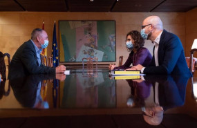 ep archivo   el diputado de compromis en el congreso joan baldovi reunido con la ministra de