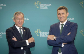 ep archivo   el presidente de eurocaja rural javier lopez martin y el director general de la entidad