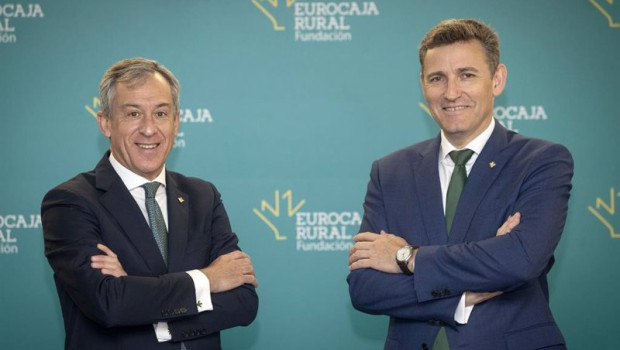 ep archivo   el presidente de eurocaja rural javier lopez martin y el director general de la entidad