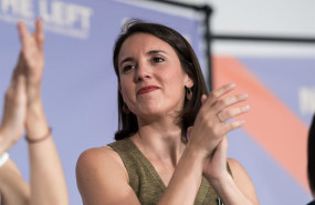ep archivo   la eurodiputada de podemos irene montero durante el acto a la guerra que vayan ellos
