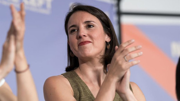 ep archivo   la eurodiputada de podemos irene montero durante el acto a la guerra que vayan ellos