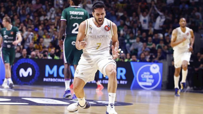 ep campazzo celebra una canasta en la final de copa ep campazzo celebra una canasta en la final de copa