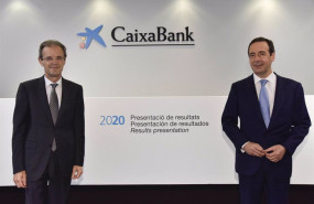ep de izquiera a derecha el presidente de caixabank jordi gual y el ceo gonzalo gortazar
